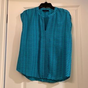 Eclair women’s blouse, turquoise, Size: Medium